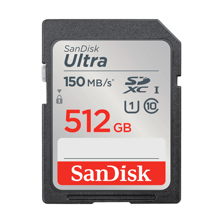 SanDisk 512GB Ultra SDXC UHS-I Memory Card - SDSDUNC-512G-GN6IN