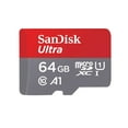 thumbnail image 1 of SanDisk Ultra 64GB Class 10 MicroSDXC Memory Card - SDSQUAR-064G-GN6MN, 1 of 4