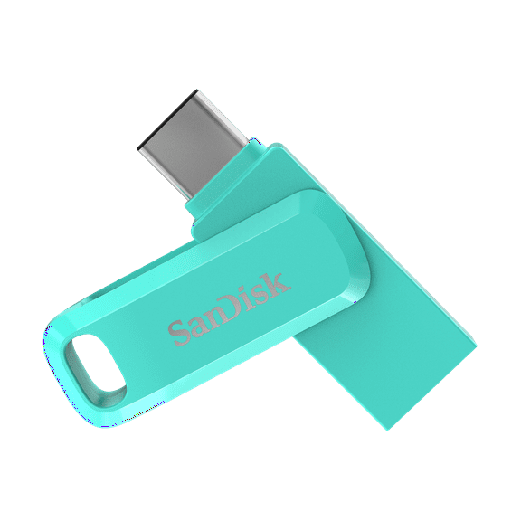 SanDisk 512GB Ultra Drive Dual Go USB Type-C Flash Drive, Mint Green - SDDDC3-512G-G46G