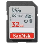 SanDisk 32GB Ultra SDHC UHS-I Class 10 Memory Card 120MB/s U1, Full HD, SD Camera Card SDSDUN4-032G (5 Pack) Bundle with (5) GoRAM Plastic Cases