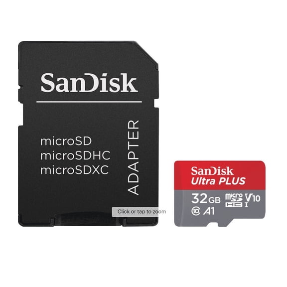 SanDisk 32GB Ultra UHS-I microSDHC Memory Card with SD Adapter