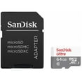 thumbnail image 1 of SanDisk Ultra 64GB 100MB/s UHS-I Class 10 microSDHC Card, 1 of 3