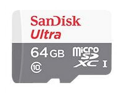 SanDisk Ultra - Flash memory card (microSDXC to SD adapter included) - 64 GB - UHS Class 1 / Class10 - microSDXC UHS-I