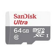 SanDisk Ultra - Flash memory card microSDXC to SD adapter included - 64 GB - UHS Class 1 / Class10 - microSDXC UHS-I