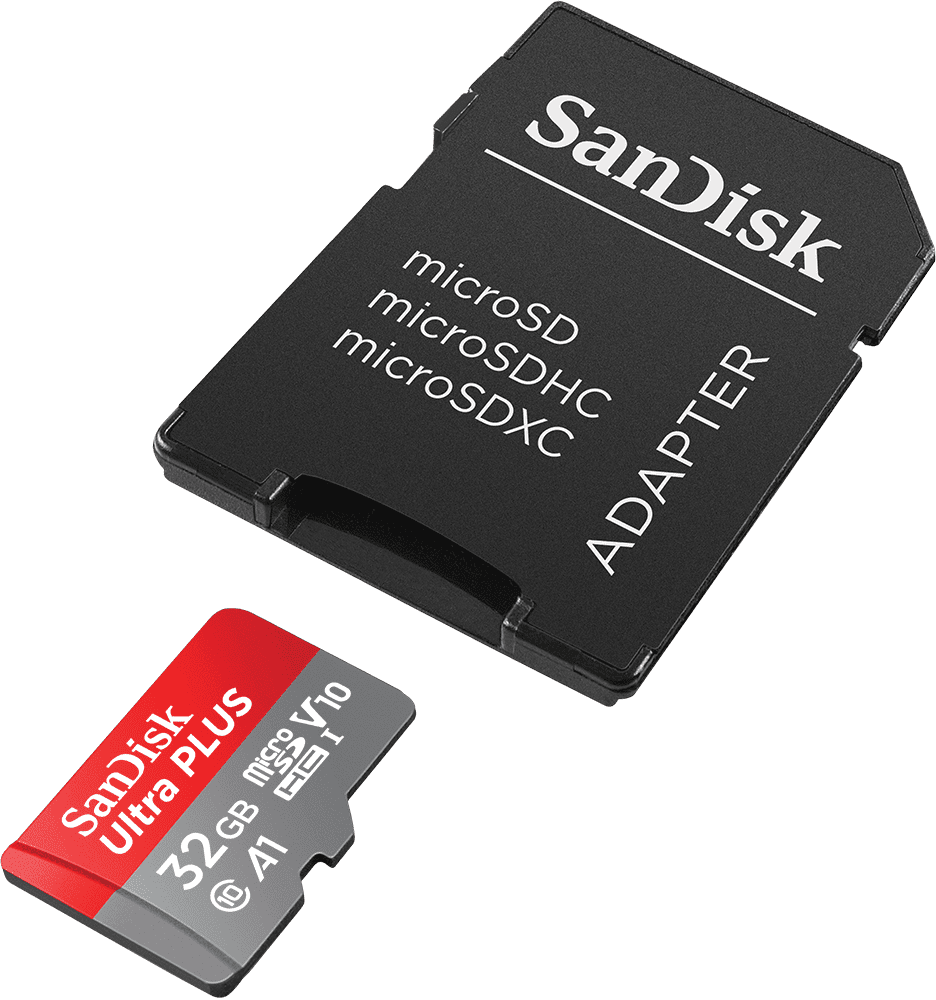 SanDisk Ultra® Plus MicroSDHC™ UHSI Card, 32GB with Adapter