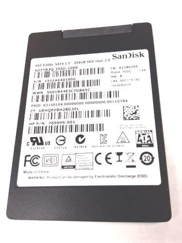 SanDisk X300s 256GB Solid State Drive SSD 2.5" SATA 6.0 SD7TB3Q-256G-1006