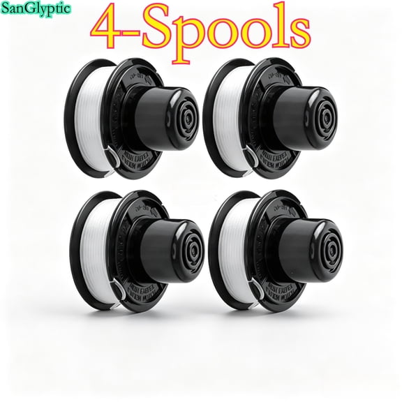SanGlyptic ST4500 Replacement Spool for Black and Decker Weed Eater Spool ST4500, 20ft 0.065” Spool Line for Black Decker St4500 Spool, for RS-136 Black and Decker Bump Feed Spool