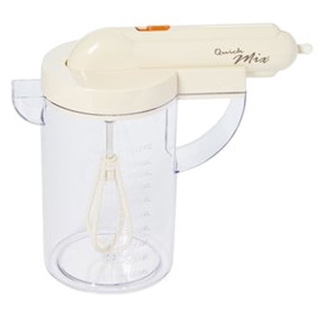 Sana Enterprises Cordless Kitchen Mixer with Whisk & 1 Liter Measuring Cup – 2 Speed Handheld, Hands-Free, Portable, Easy Clean, Ideal for Eggs, Batter, Smoothies & More