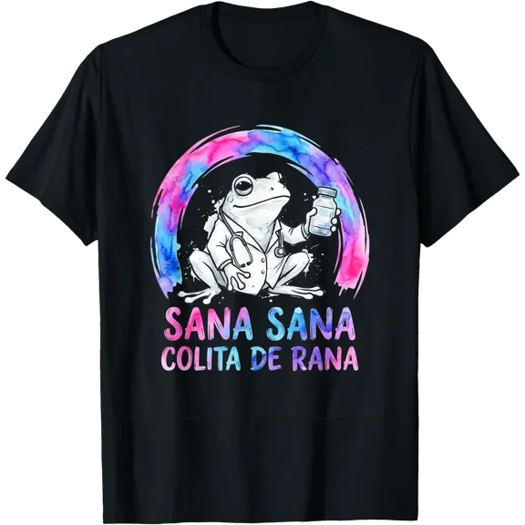 Sana Sana Colita De Rana Healing Frog Doctor T-Shirt , Vintage T-Shirt