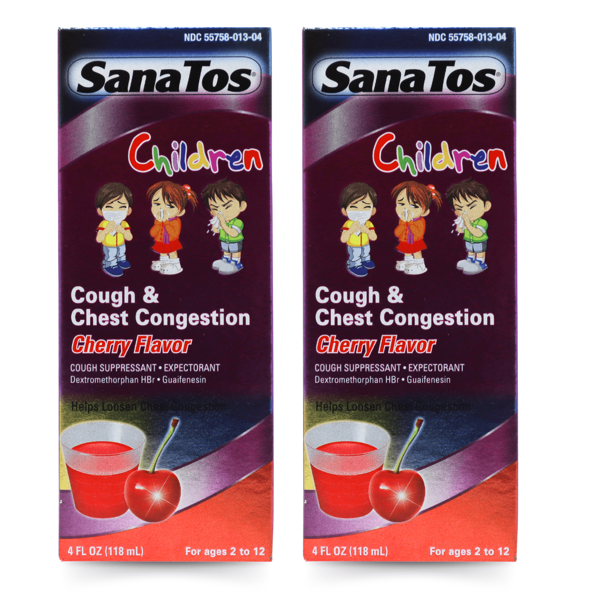 SanaTos Children's Soothing Liquid – Cherry Flavor – 4 fl oz (2