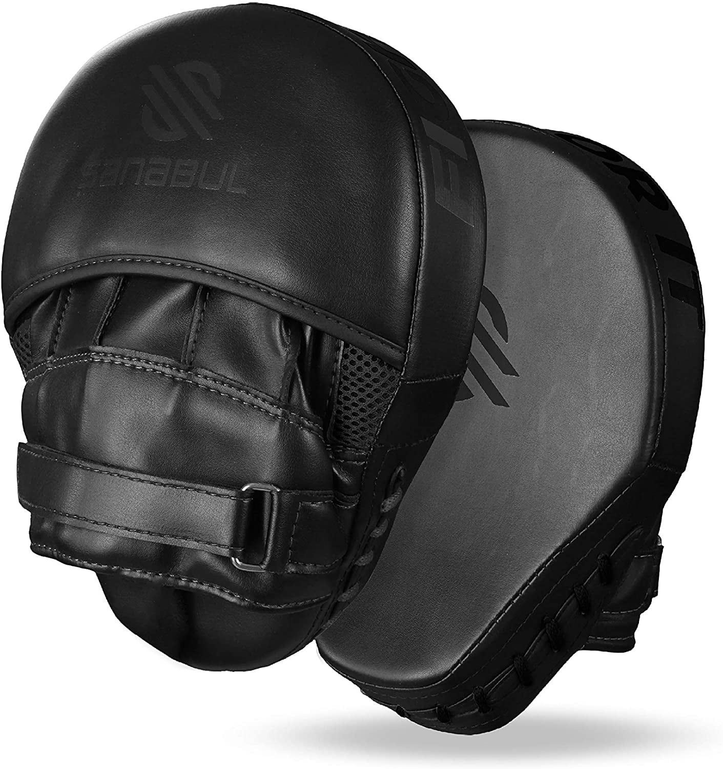 Sanabul Essential Boxing MMA Punching Mitts All Black Walmart