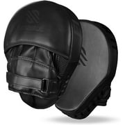 Sanabul Essential Boxing MMA Punching Mitts (All Black)