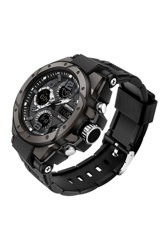 Sanad Top Brand Luxury Men's Watches Sports Wristwatch 5atm Waterproof Quartz Watch Men S Shock Clock Man Relogio Masculino 6008 - Quartz Wristwatches