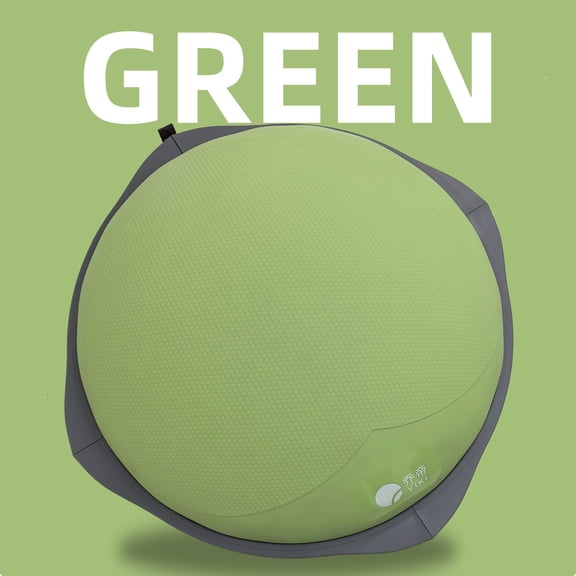 Sanae Inflatable Bosu Ball Half Dome Trainer with Hand Pump, Anti-Slip PVC Dome for Yoga, Fitness & Core Training, Green