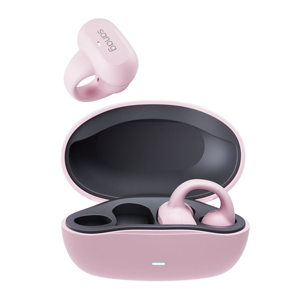 Sanag Earring Wireless Earbuds Bluetooth 5.3 with Charging Case Open Ear Headphones Compatible with iPhone Samsung Phone for Men Women and Kids