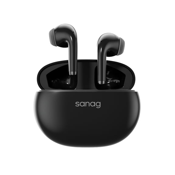 Sanag Wireless Earbuds, 60H Playtime Bluetooth 5.3 IPX4 Waterproof Touch Control True Wireless Bluetooth Earbuds with Mic Earphones in-Ear Deep Bass Built-in Recording Function Bluetooth Headphones