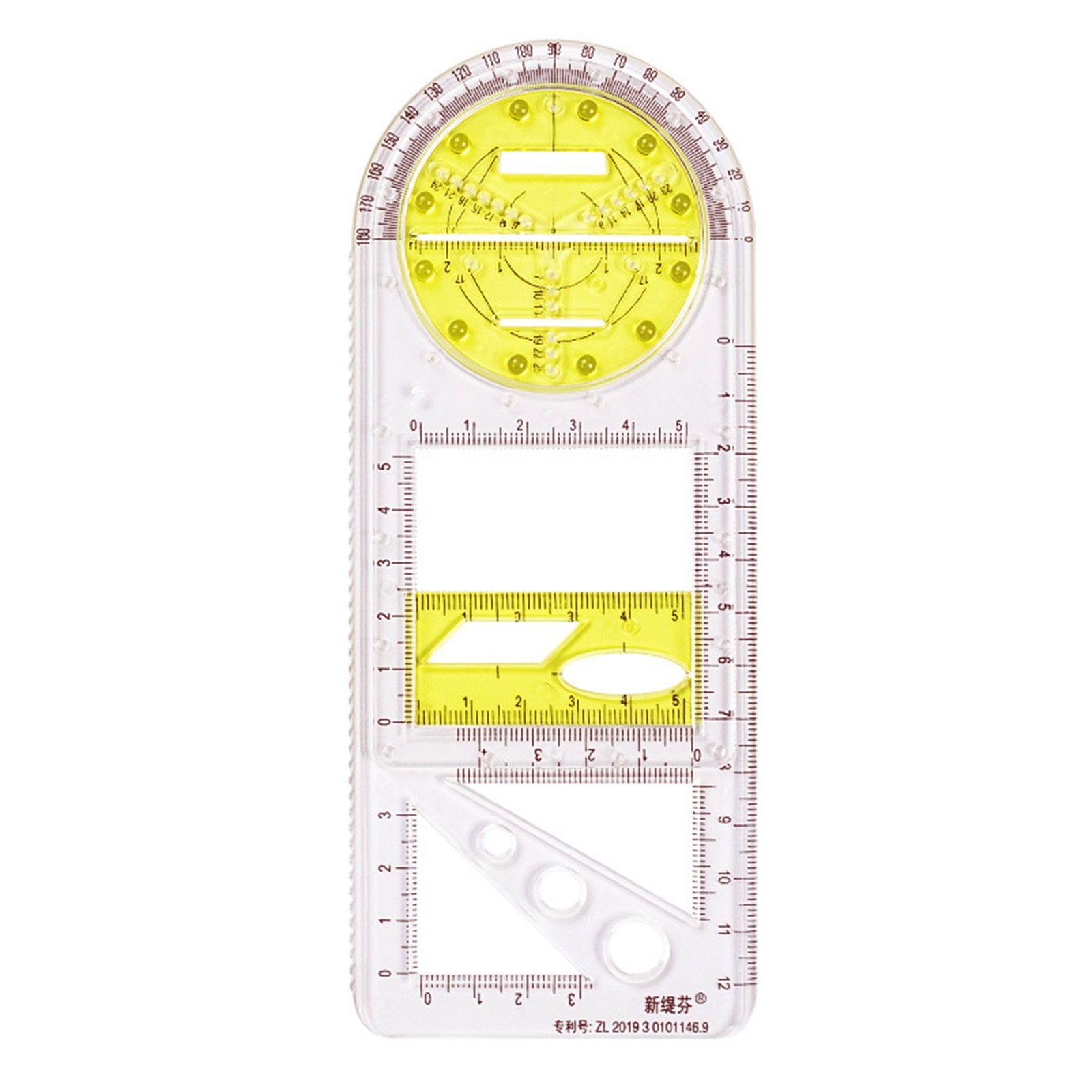 Sanamity Soft Plastic Flexible Curve Ruler Multifunctional Geometric