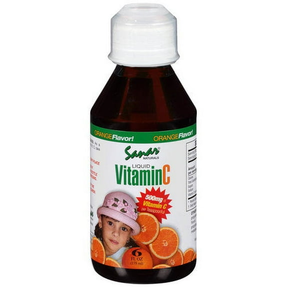 Sanar Naturals Liquid Vitamin C, 500mg, 6 fl oz