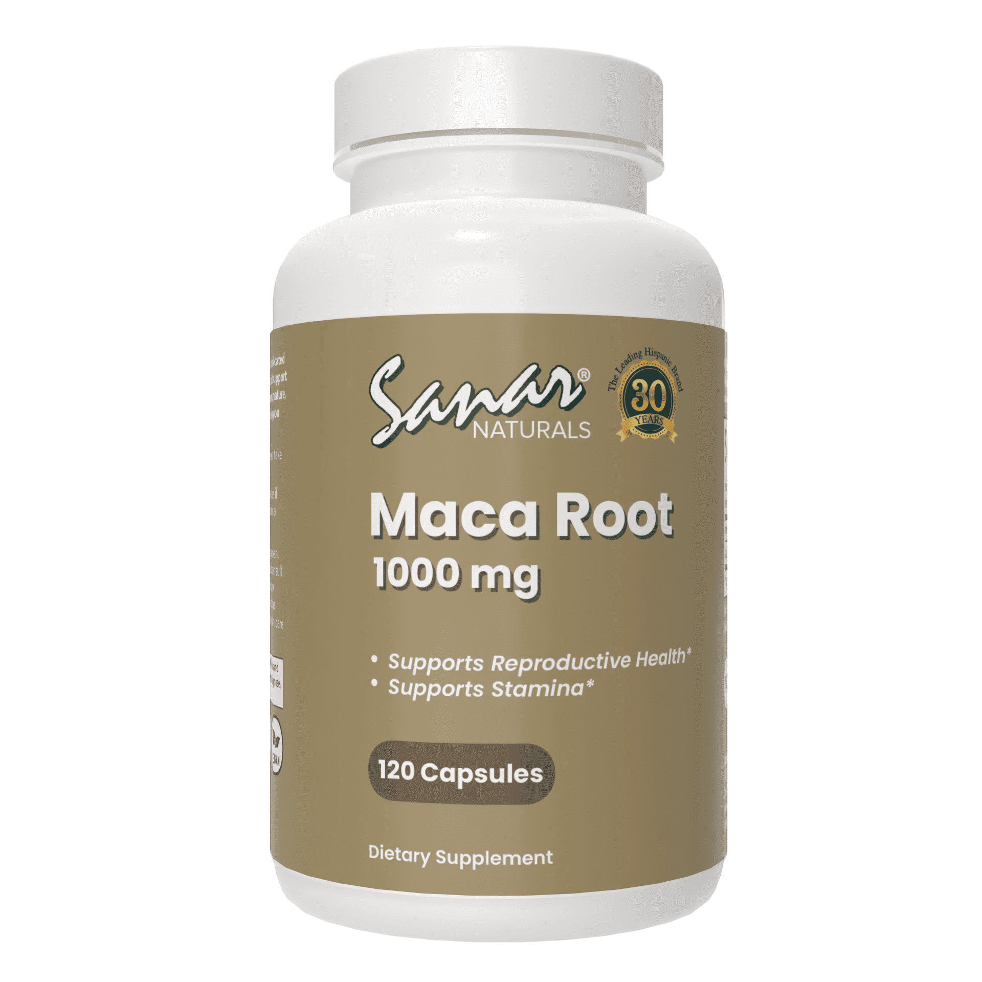 Sanar Naturals Maca Root Supplement 1000mg - Supports Stamina Performance, Energy, and Mood - Maca Root Capsules for Women and Men, Non-GMO, Gluten-Free, 120 Capsules
