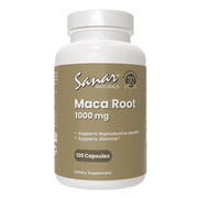 Sanar Naturals Maca Root Supplement 1000mg - Supports Stamina Performance, Energy, and Mood - Maca Root Capsules for Women and Men, Non-GMO, Gluten-Free, 120 Capsules
