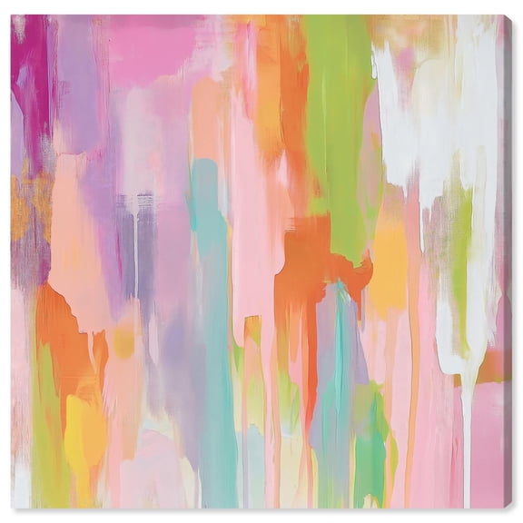 Sanasa I Canvas Modern Color Abstract by Art Remedy, Gallery Wrapped, 16" x 16"
