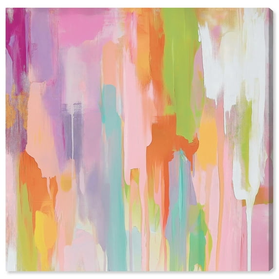 Sanasa I Canvas Modern Color Abstract by Art Remedy, Gallery Wrapped, 40" x 40"
