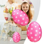 Sanbonepd 16 Inch Giant Egg Easter Inflatable Ball Outdoor Ornament Garden Pendant Party&Home