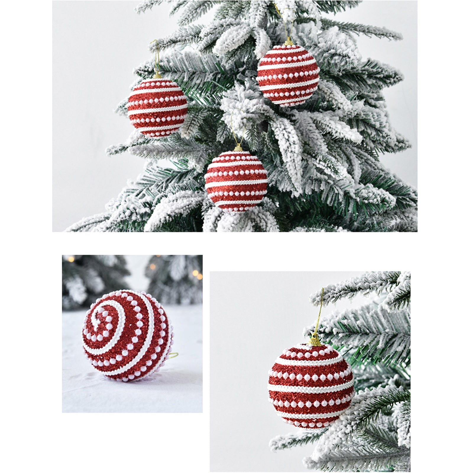 Sanbonepd Christmas Tree Decoration Pendant Colorful Ball Hanging Balls