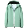 thumbnail image 1 of Sanbonepd Jackets For Women Casual Fall Windproof And Rainproof Hooded Womens Winter Coats Trendy, 1 of 7