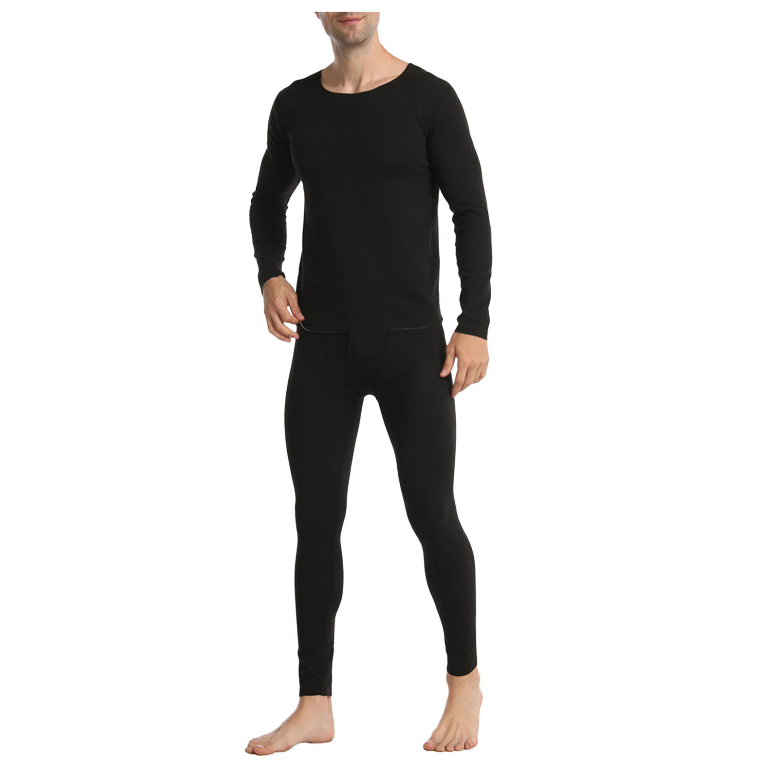 Sanbonepd Men Thermal Underwear Stretch Top & Pants Set
