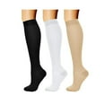 thumbnail image 1 of Sanbonepd Spring Winter Classic Color Thin Compression Socks Women's Knee High Cotton Socks, 1 of 1
