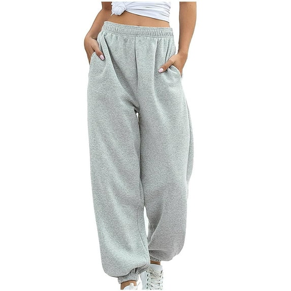 Sanbonepd Women's Bottom Sweatpants Joggers Pants Workout High Waisted Yoga Lounge Pants With Pockets