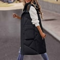 thumbnail image 1 of Sanbonepd Womens Jacket Long Coat Winter Warm Plain Sleeveless Quilted Jacket Puffer Vest, 1 of 9