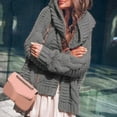 thumbnail image 1 of Sanbonepd Womens Sweaters Fall Winter Heavy Needle Sweater Cardigan Fashion Loose Coat, 1 of 4