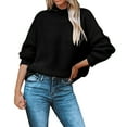 thumbnail image 1 of Sanbonepd Womens Sweaters Fall Winter Solid Crewneck Casual Pullover Wool Knit Sweater, 1 of 5