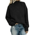 thumbnail image 1 of Sanbonepd Womens Sweaters Fall Winter Turtleneck Solid Color Knit Pullover Sweater, 1 of 4