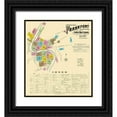 thumbnail image 1 of Sanborn 26x29 Black Ornate Wood Framed with Double Matting Museum Art Print Titled - Frankfort Kentucky - Sanborn 1907, 1 of 4