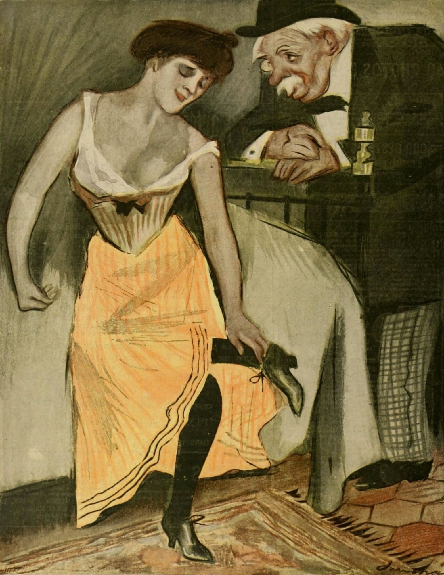 Sancha La Vie en Rose 1901 LAme des Moralistes Canvas Art -  (18 x 24)