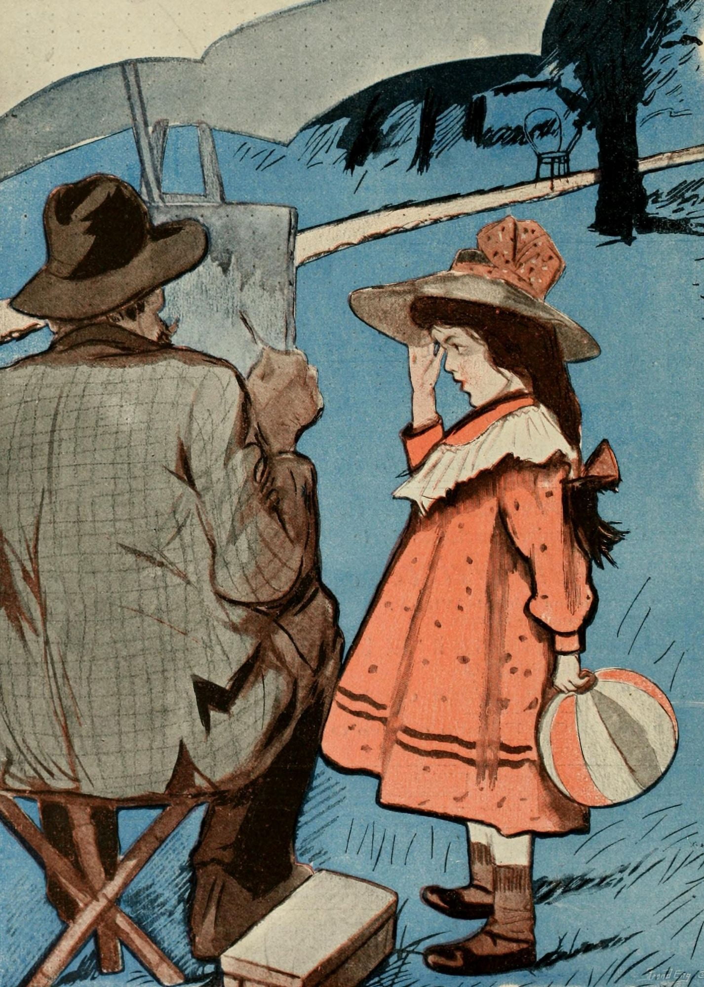 Sancha La Vie en Rose 1903 Can I help you Papa Canvas Art - (24 x 36)