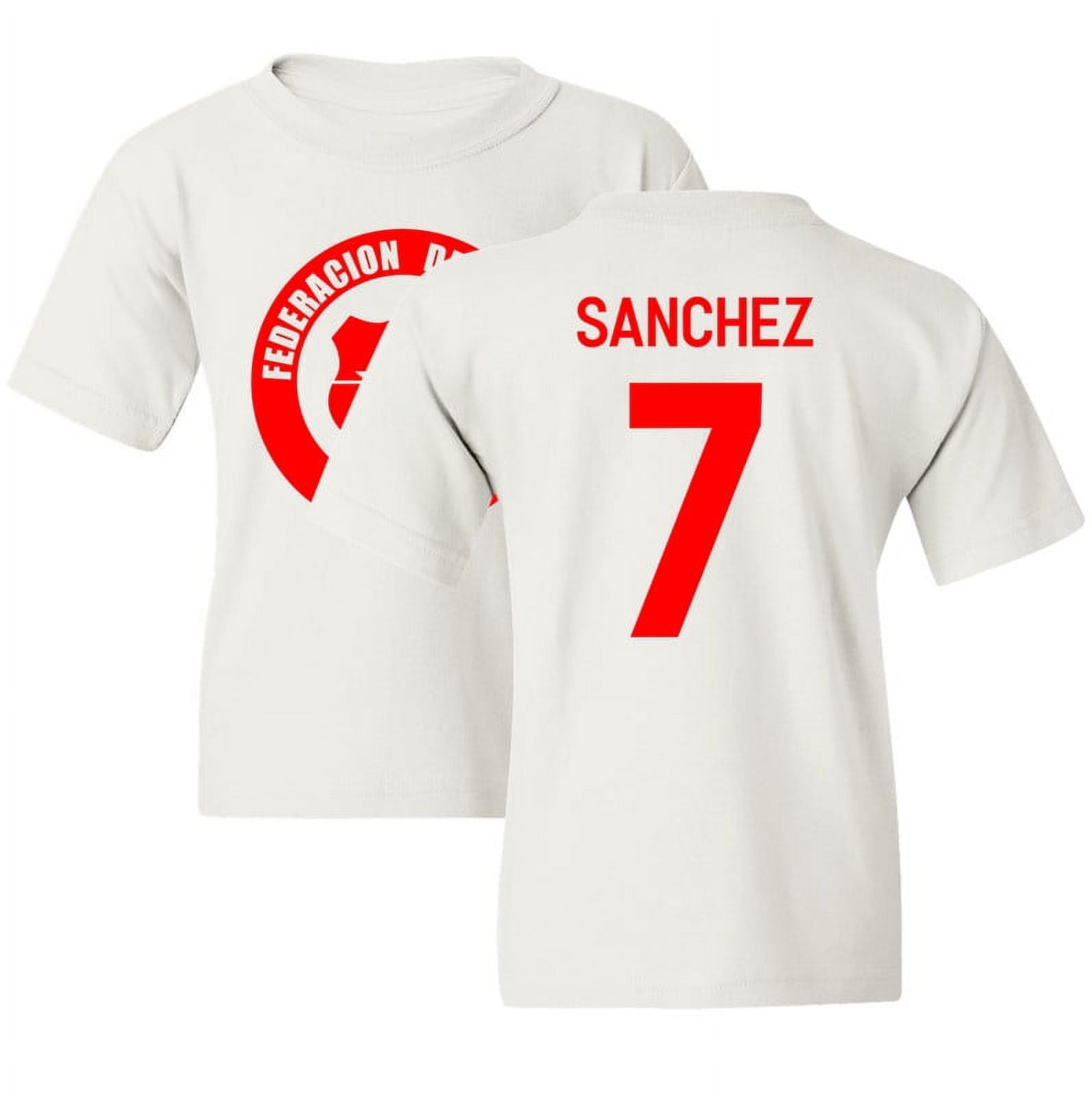 Sanchez 7 Jersey Style Chile Soccer Cup Fan Youth Unisex Tshirt