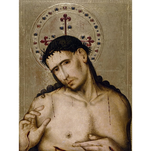 Sanchez Christ Man Sorrows Painting Extra Large XL Wall Art Poster Print