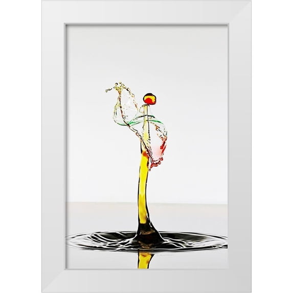 Sanchez, Manuel 23x32 White Modern Wood Framed Museum Art Print Titled - Le guitariste