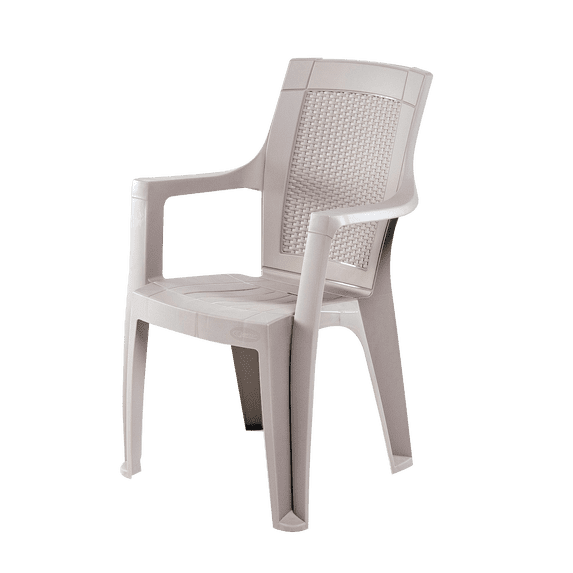 Sanchia Eterna Rattan Resin Chair Color Beige for Adults