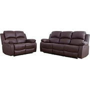 Sancho 2 Pieces Faux Leather Reclining Configurable Living Room Set