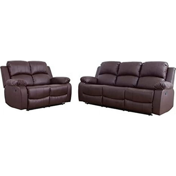 Sancho 2 Pieces Faux Leather Reclining Configurable Living Room Set
