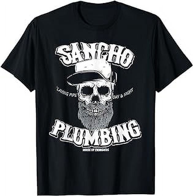 Sancho laying pipe day and night plumbing t shirt walmart
