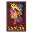 thumbnail image 1 of Sancta - Marvelous Liqueur from the Abbey of Faverney France - Vintage French Advertising Poster by Leonetto Cappiello c.1925 - Master Art Print (Unframed) 12in x 18in, 1 of 4