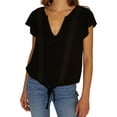 thumbnail image 1 of Sanctuary Clothing Womens Bohemian Button Down Blouse, Black, X-Small, 1 of 2