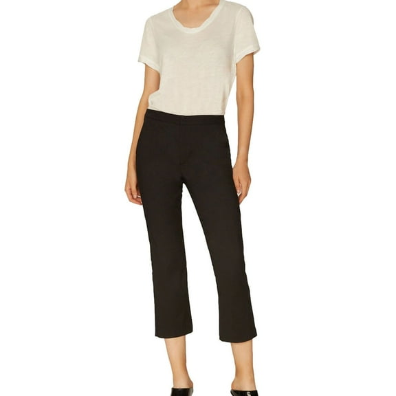Sanctuary Clothing Womens Cropped Kick Casual Trouser Pants, Black, 32