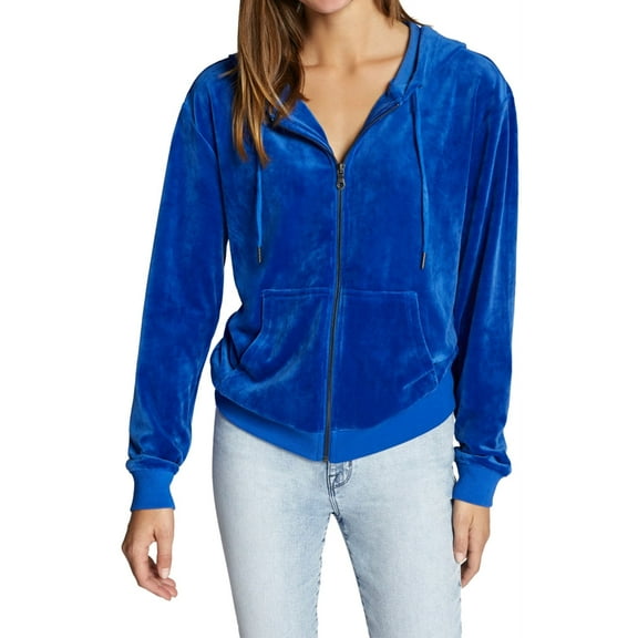 Sanctuary Clothing Womens Endless Night Hoodie Sweatshirt, Blue, Small